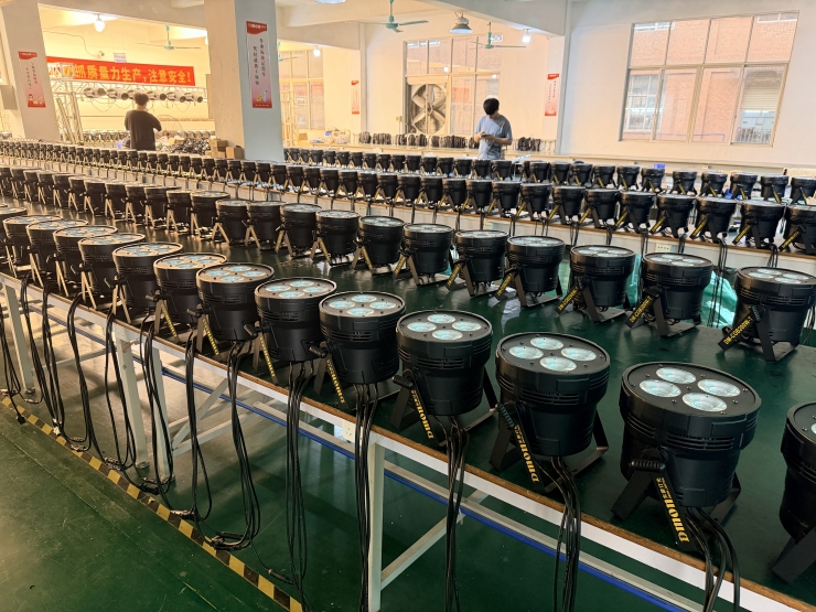 DMON stage lighting quality control and aging test
