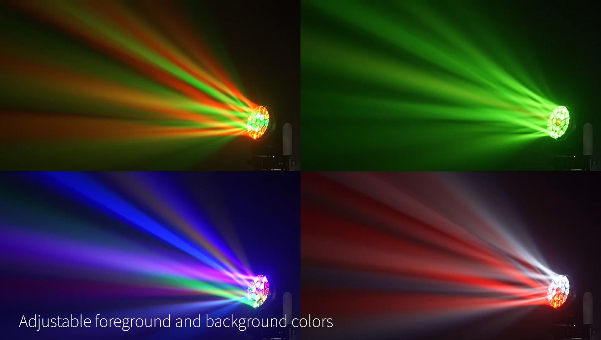 Wash moving head pixel control effects on concert stage
