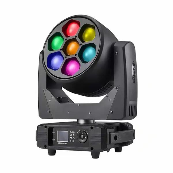 DMON LM740P 7×40W RGBW Rotating Big-Eye Beam & Wash Moving Head