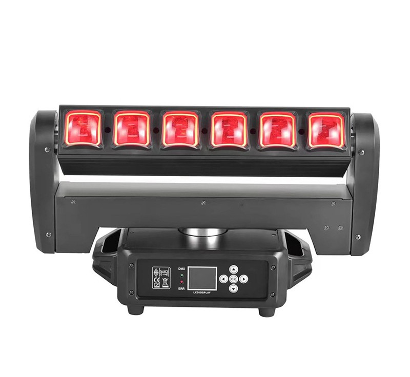 DMON LP640 Dual-Sided RGBW Blade Moving Head Light (6×40W)