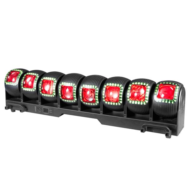 DMON LP880 Multi-Head Infinite Rotation Effect Light (8×80W RGBW)
