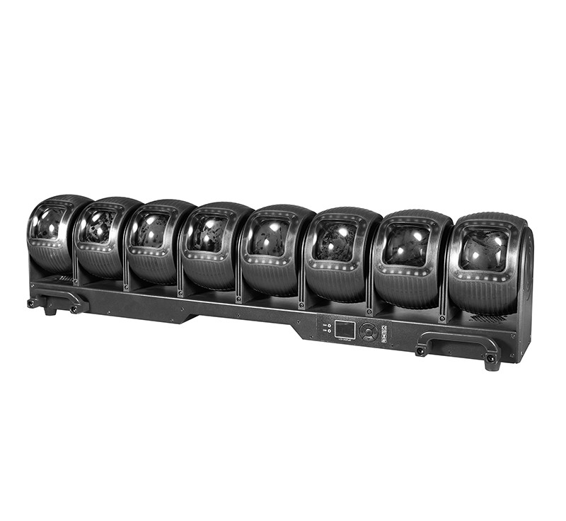 DMON LP880 Multi-Head Infinite Rotation Effect Light (8×80W RGBW)